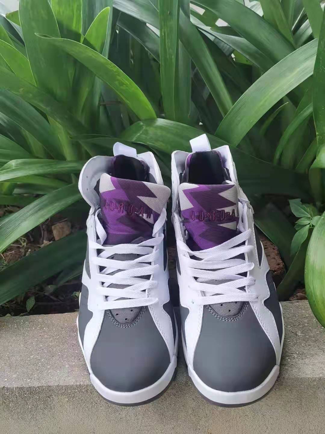 New 2021 Air Jordan 7 Grey Purple